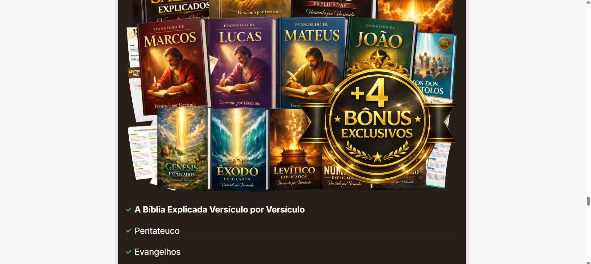 Livros incluídos e 4 bônus exclusivos