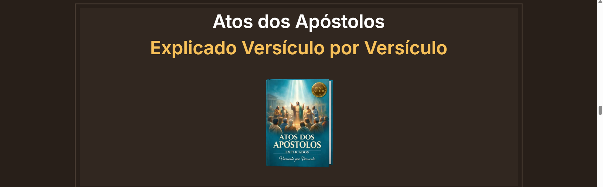 Atos dos Apóstolos explicado versículo por versículo