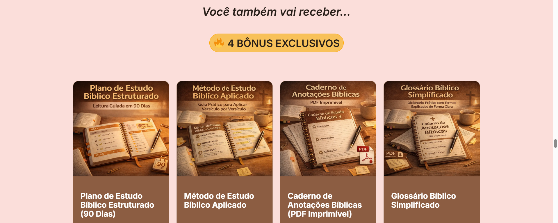 4 Bônus exclusivos
