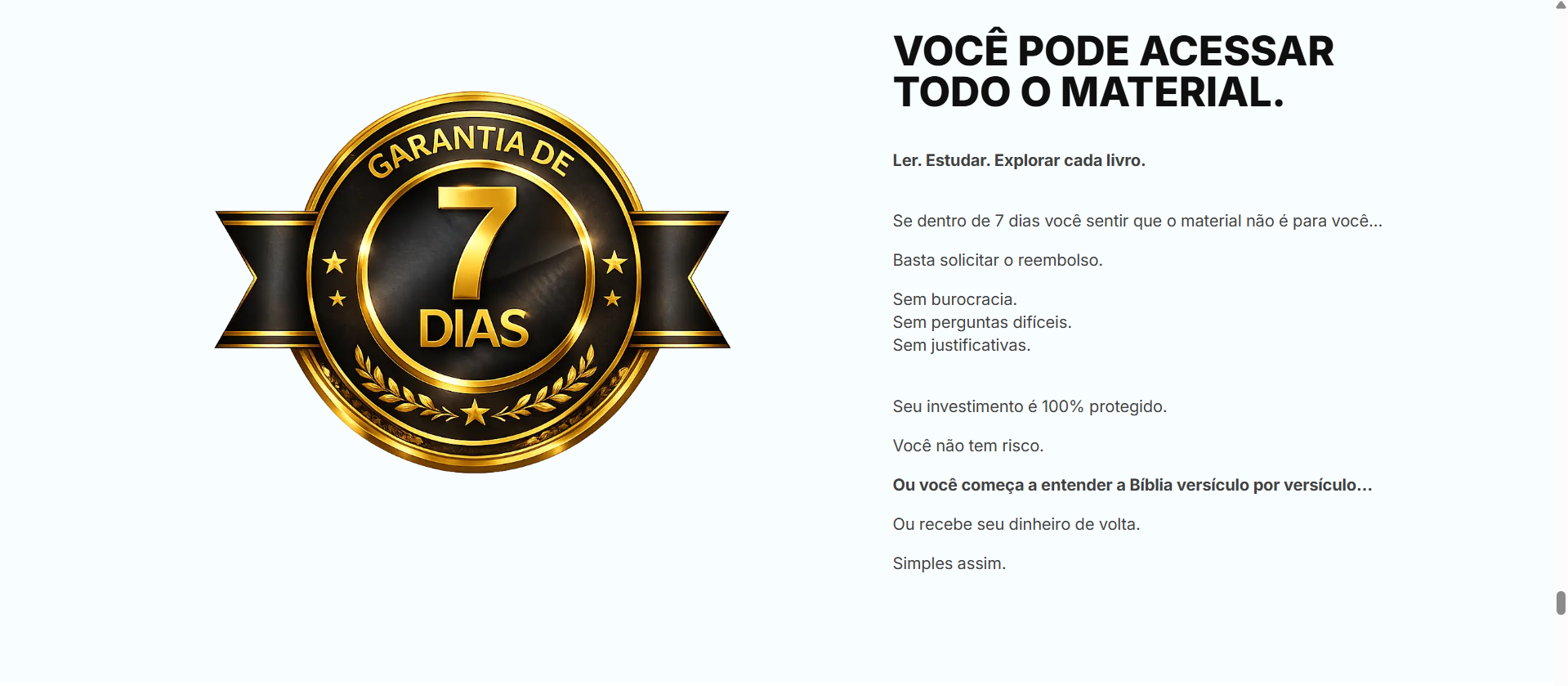 Garantia de 7 dias