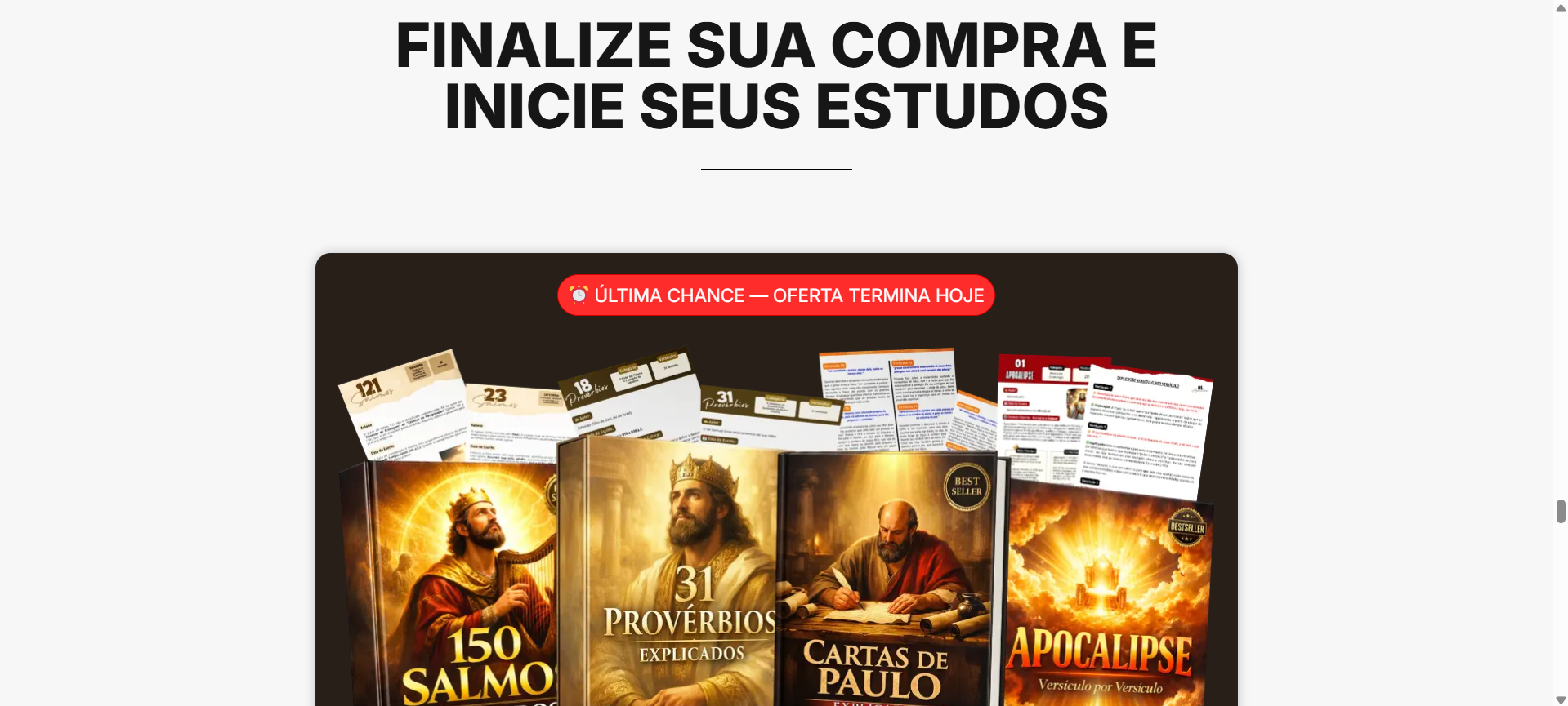 Finalize sua compra e inicie seus estudos