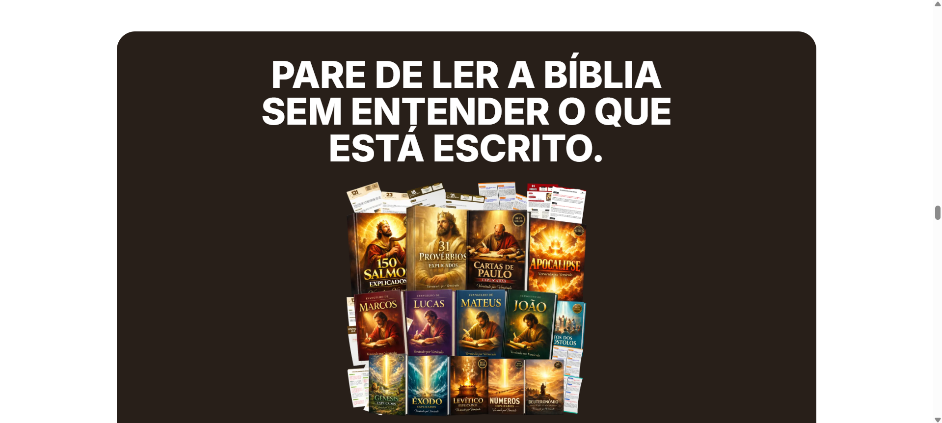 Pare de ler a Bíblia sem entender o que está escrito