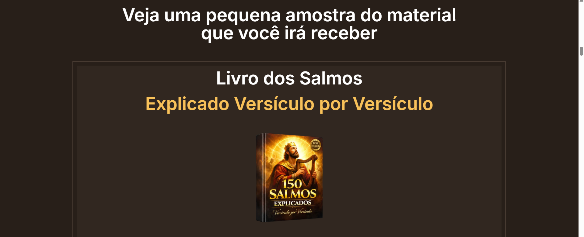 Amostra do material - Livro dos Salmos