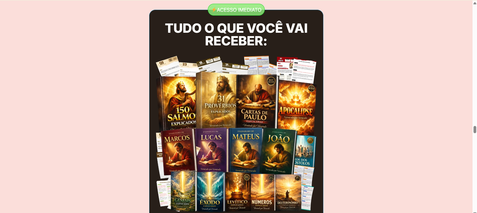 Tudo o que você vai receber - acesso imediato